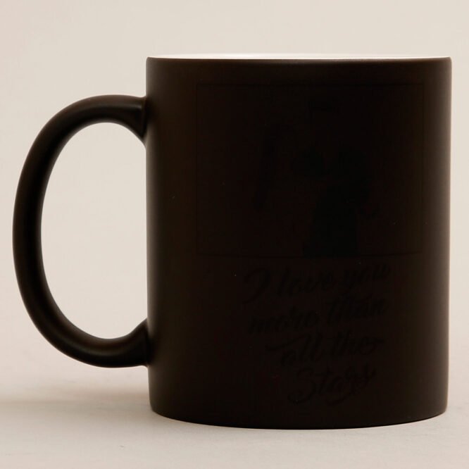 Couple Photo Love Quote Magic Mug - Image 3